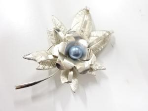 アンティーク　パール　帯留め